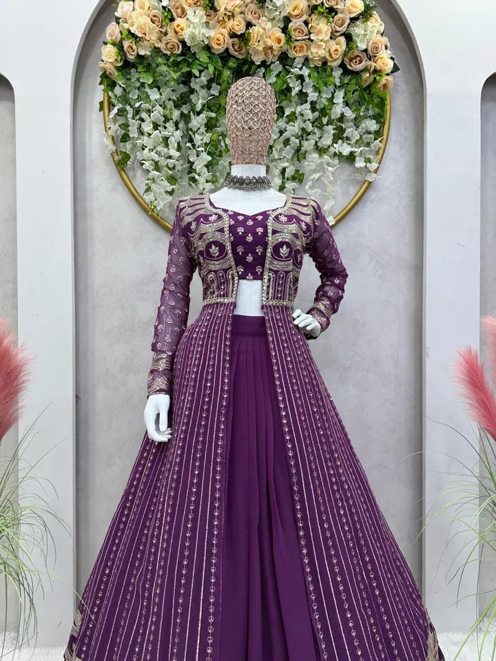 Traditional Faux Georgette Lehenga Choli