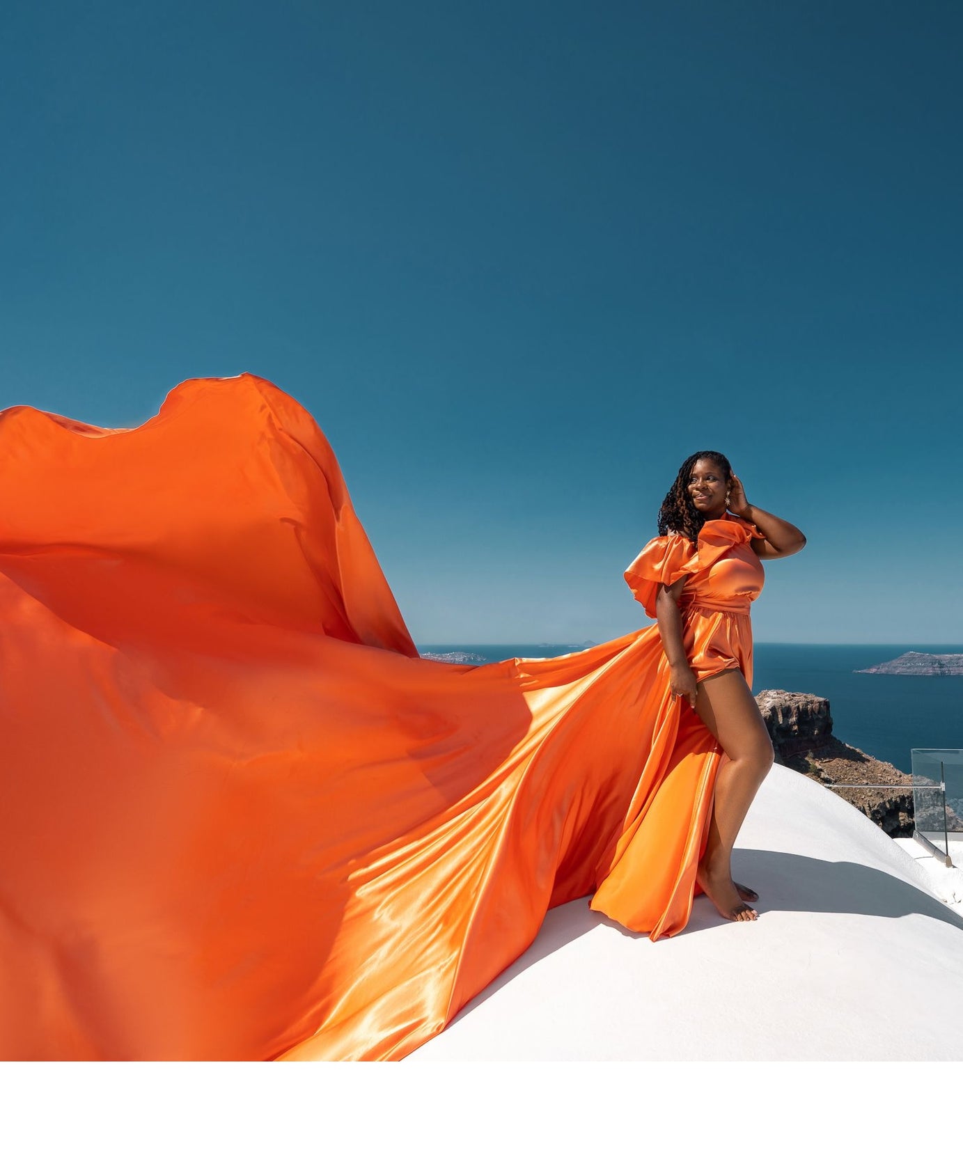 Flying Dress for Photoshoot - Long Train Dress