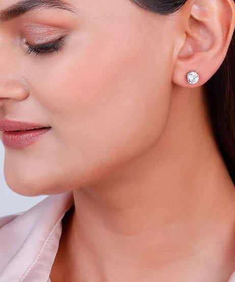 Silver Zircon Earrings
