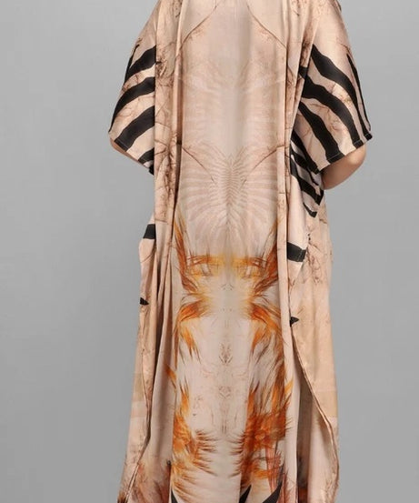 Kaftan Dress For Women Free Size Swim Cover up Batwing Dress Loose Long Caftan