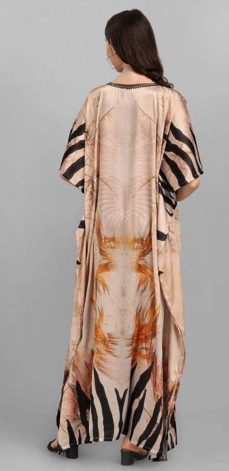 Kaftan Dress For Women Free Size Swim Cover up Batwing Dress Loose Long Caftan