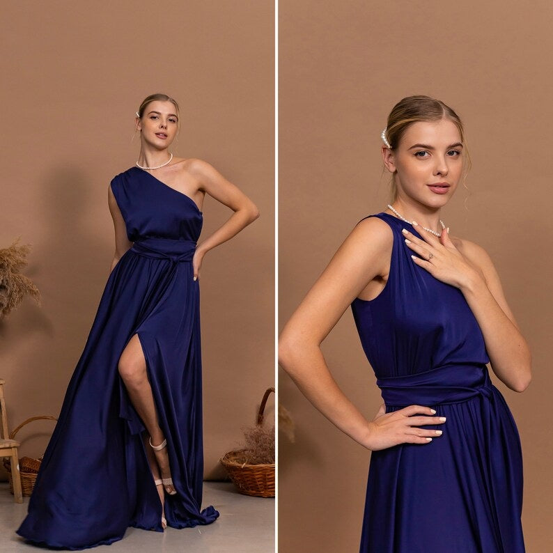 Long Maxi Bridesmaid Dress Cocktail Dress for Wedding Guest