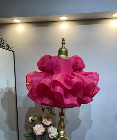 Girl Dress Kids Ruffles Party Wedding Dresses