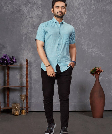 Premium Slub Cotton Shirt For Men's
