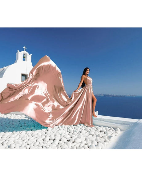 Beach Photoshoot Dress, Santorini Flying Dress, Long Flying Dress For Photoshoot