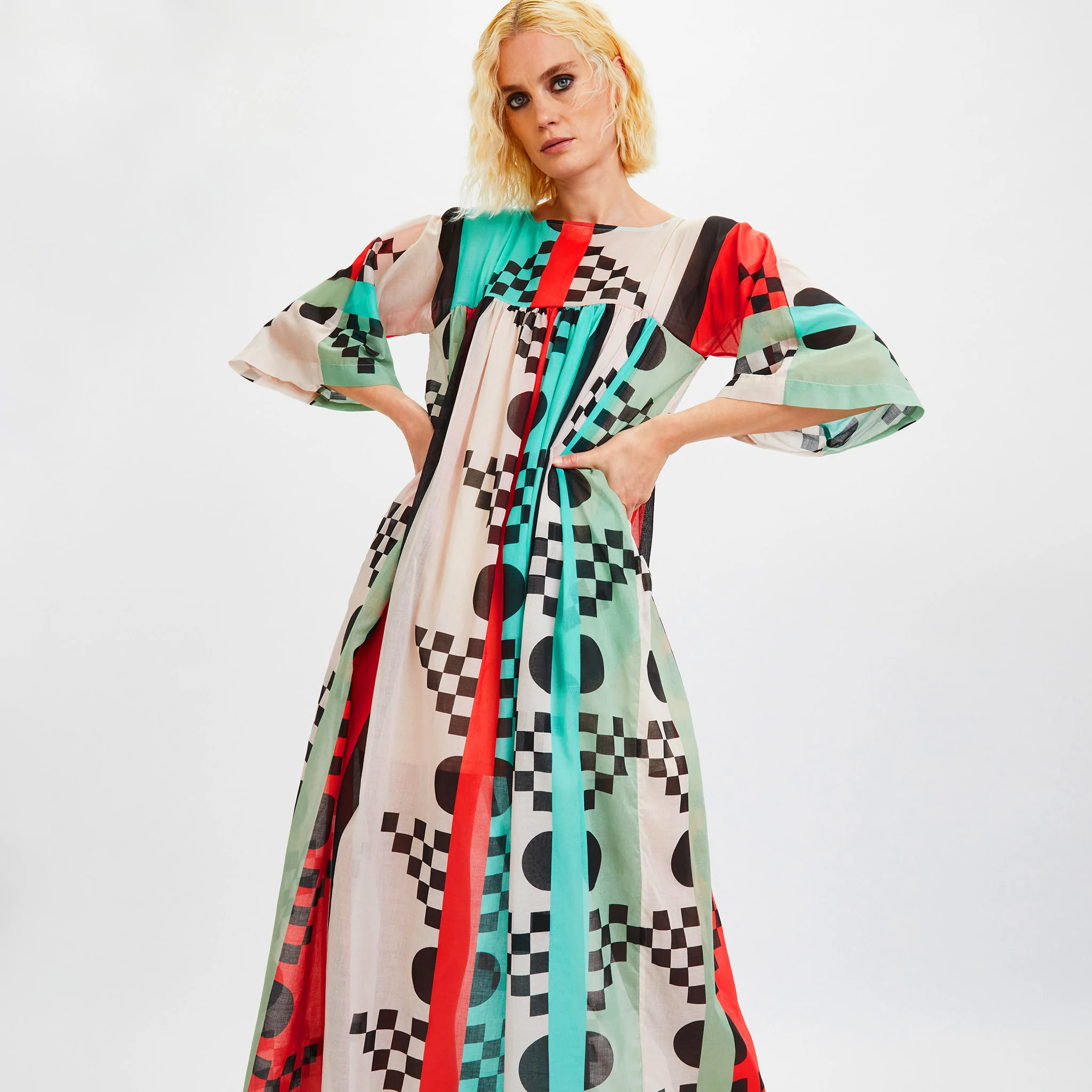 Soft Rayon Cotton Kaftan – Lightweight and Breathable Caftan For Women's