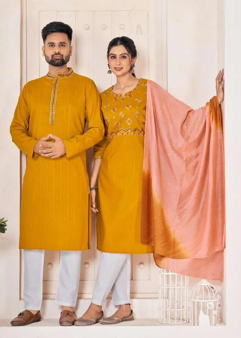 Pure Viscose with Embroidery Combo Set