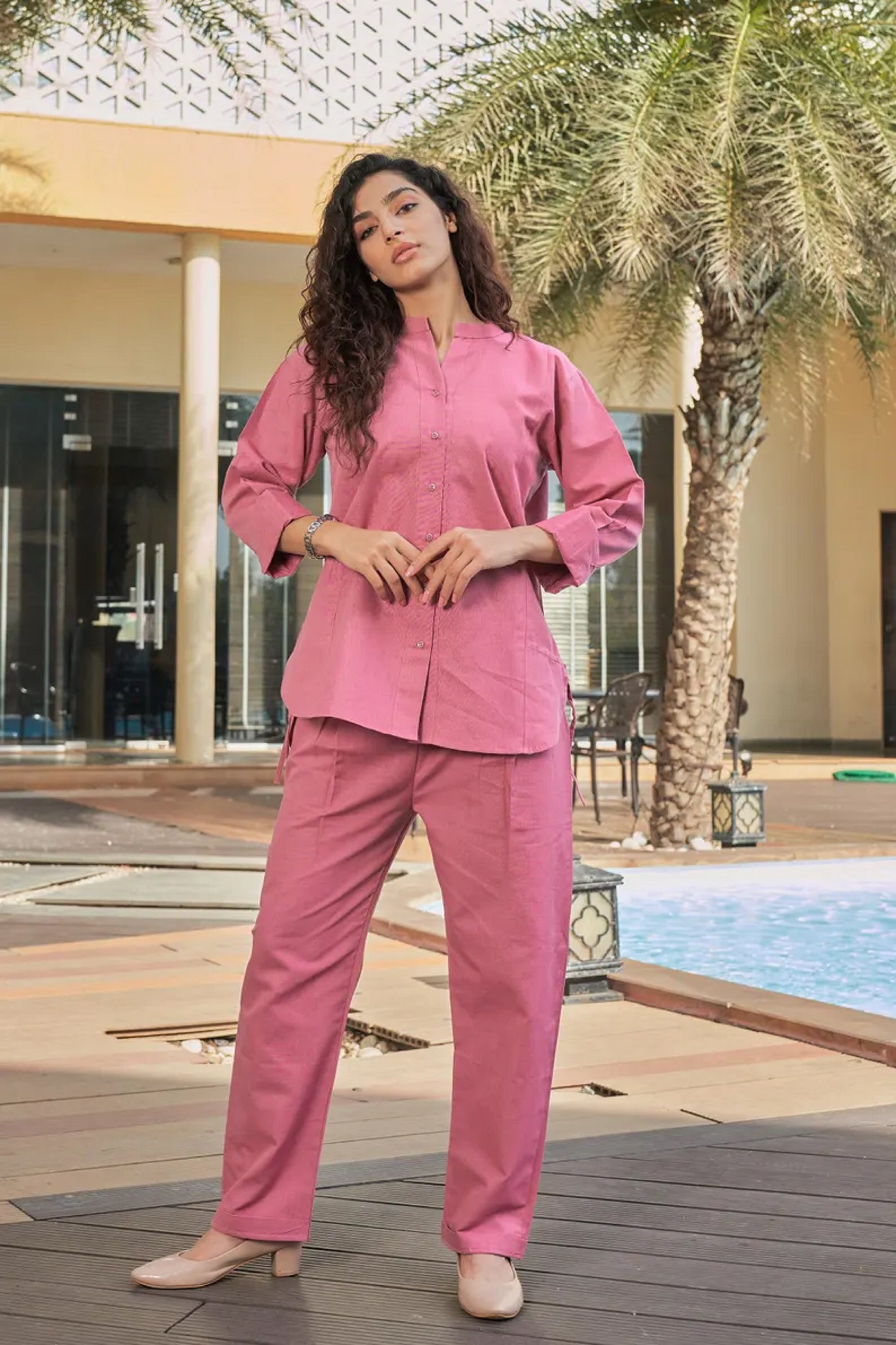 Linen Women Co-ord Set