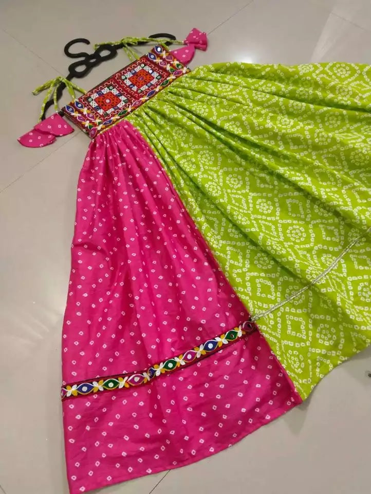 Kids Navratri Cotton Lehenga Choli
