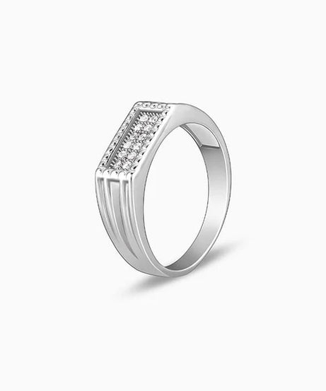 Silver Modern Simplicity For Him