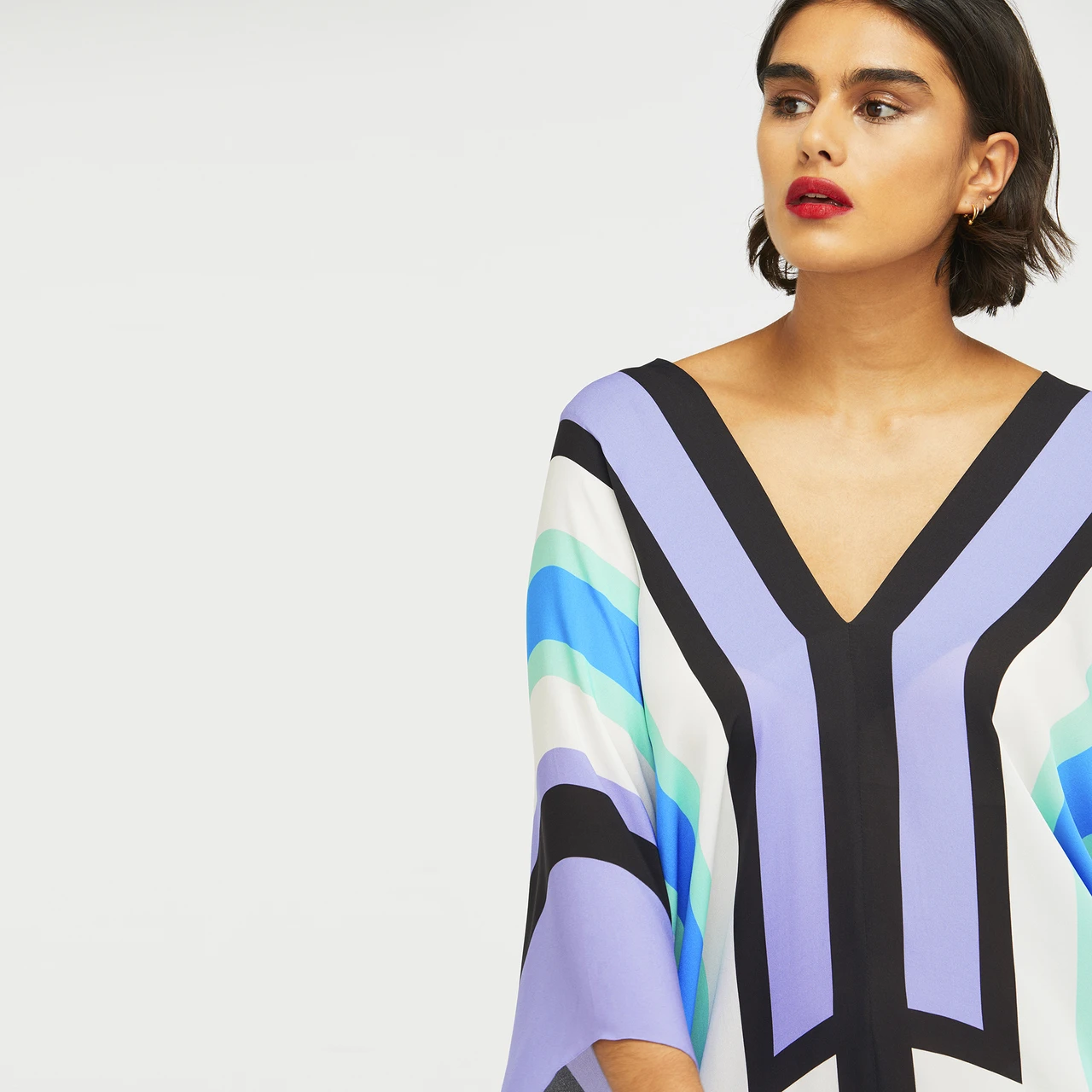 Soft Silk Crepe Kaftan, Casual Wear Caftan For Women's