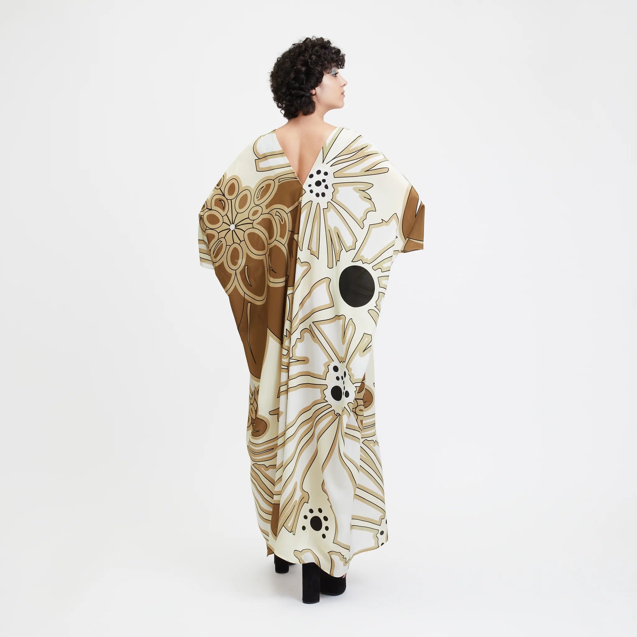 Women's French Moss Kaftan - Flowy Summer Beach Wear Caftan
