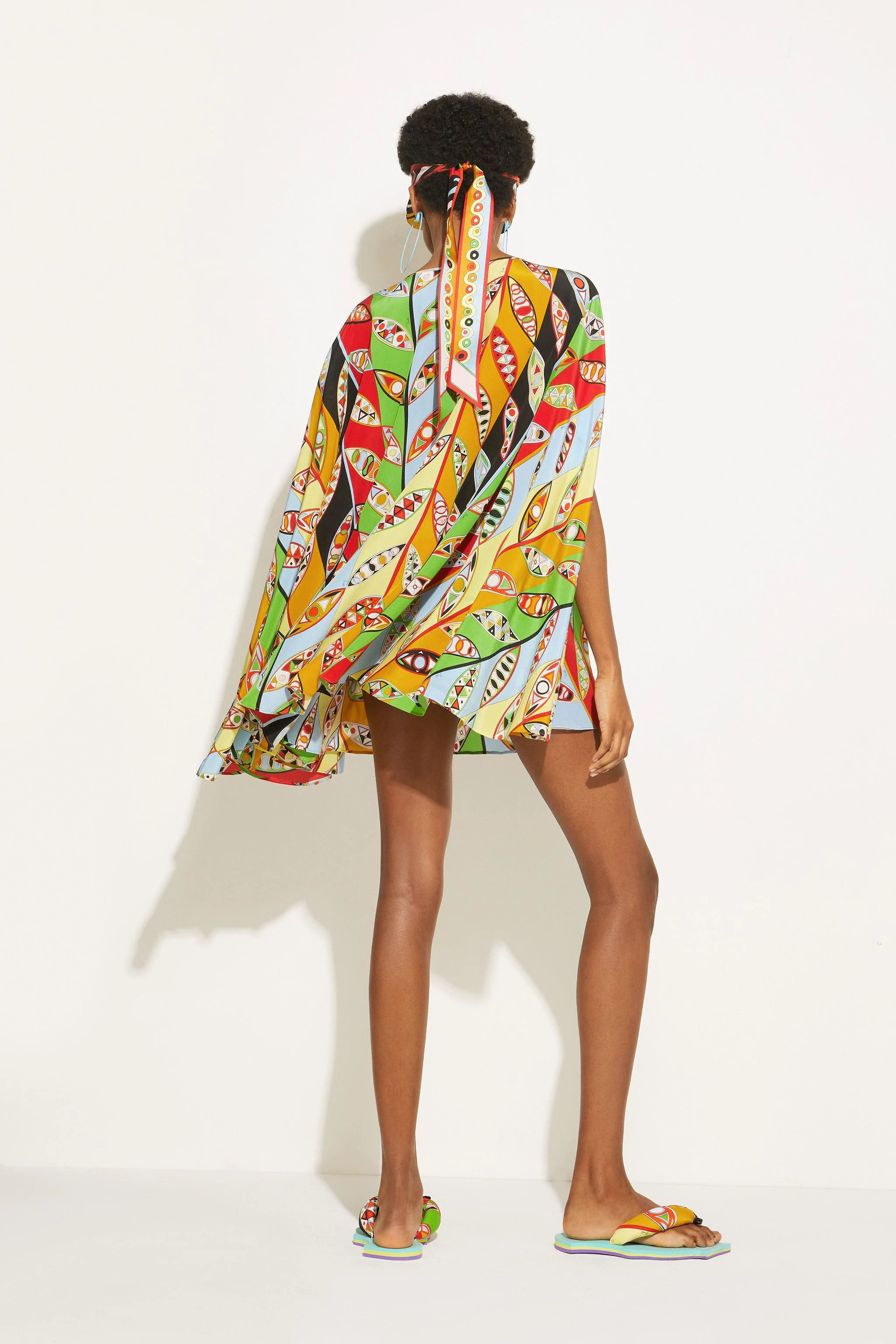 Korean BSY Printed Caftan For Women's Short Kaftan