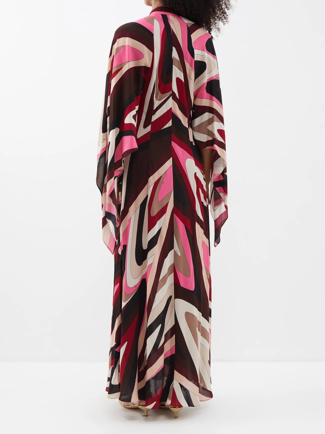 French Moss Luxury Printed Long Kaftan Women's