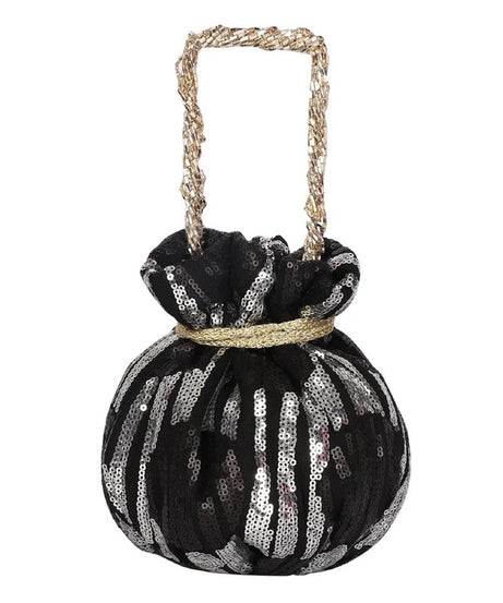 Women Sequence Work Handbag Potli Bag