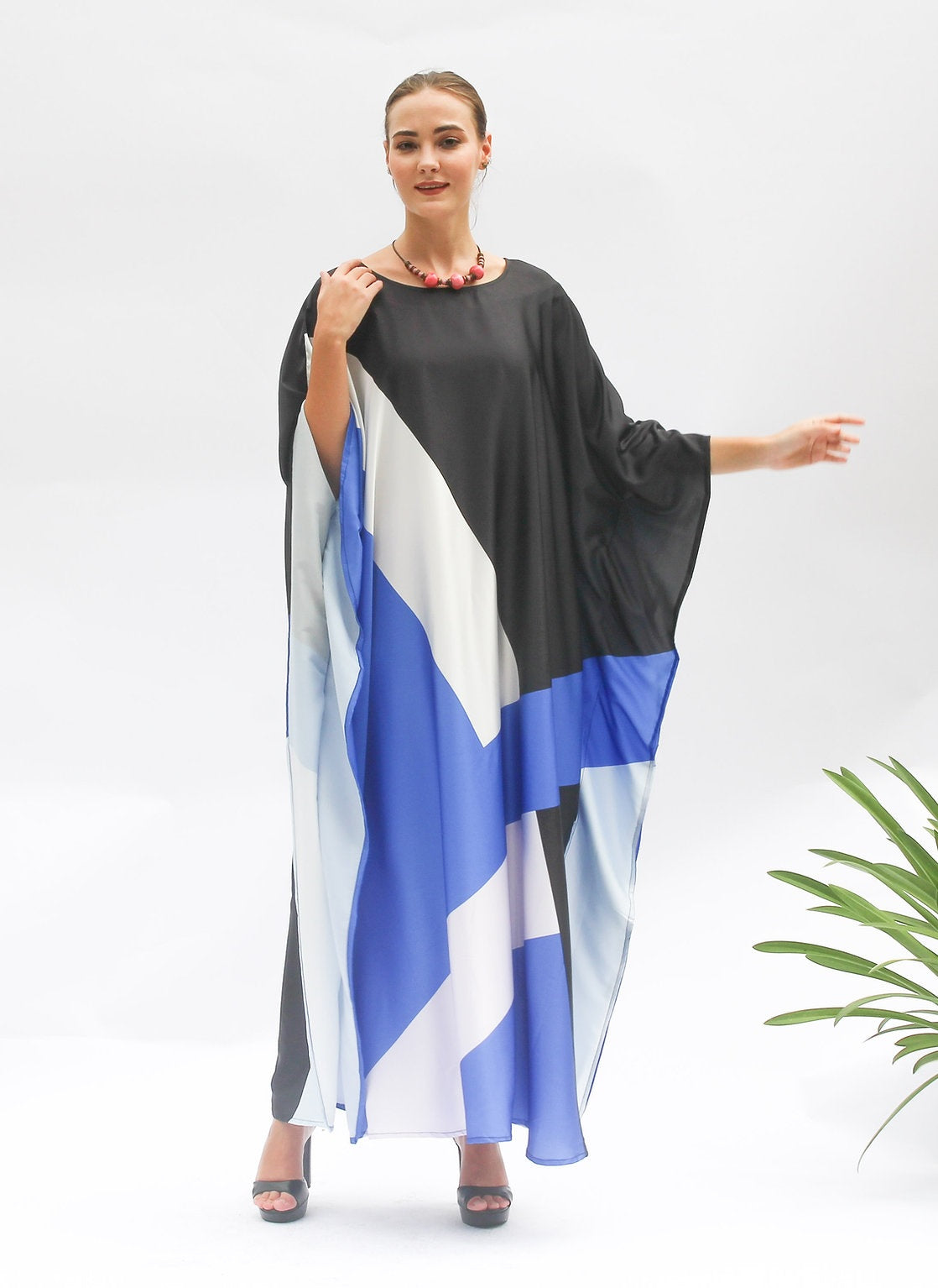 Premium Soft Satin Silk Kaftan - Flowy and Comfortable Caftan For Women's