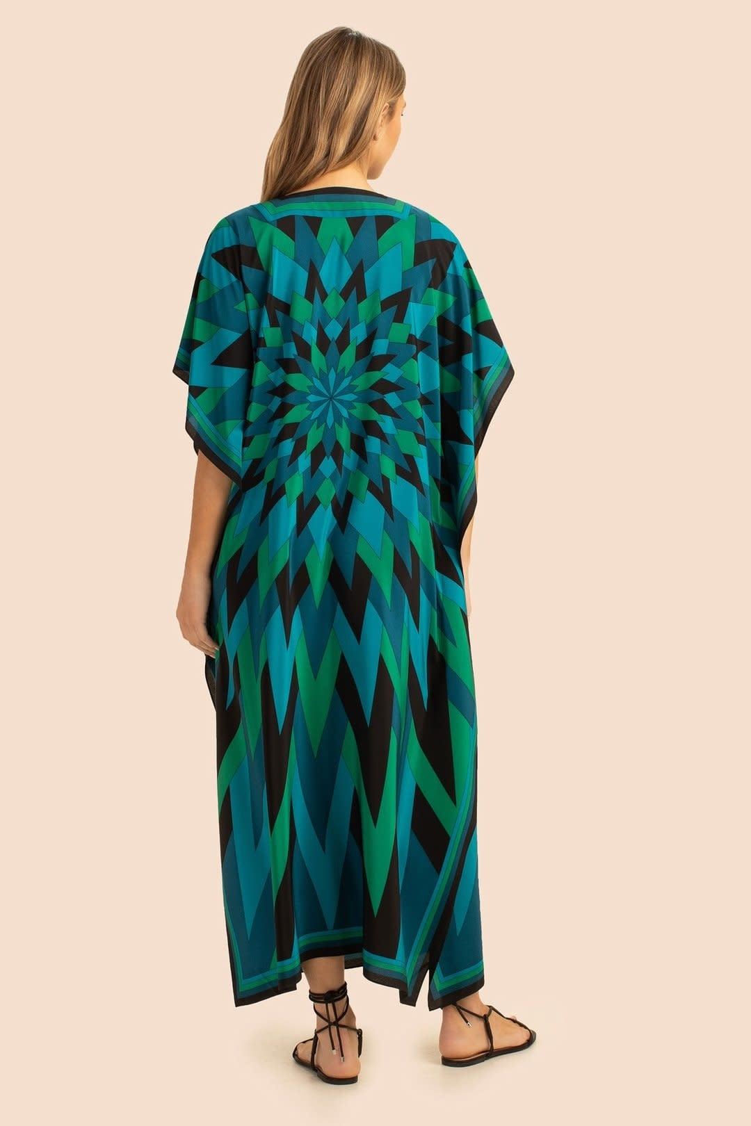 Elegant Silk Crepe Kaftan - Luxurious, Lightweight Caftan For Women's