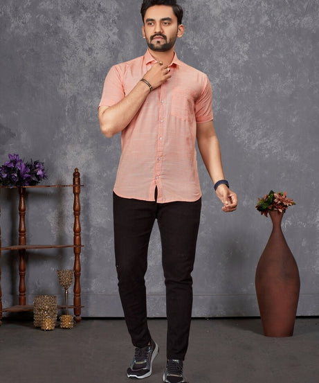 Premium Slub Cotton Shirt For Men's