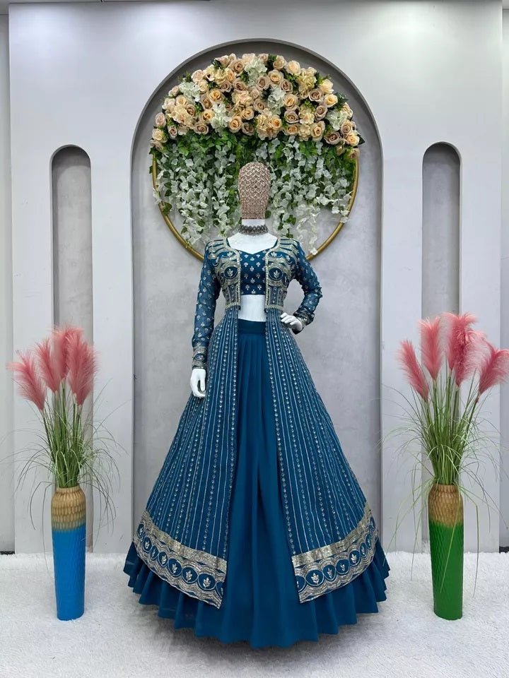 Traditional Faux Georgette Lehenga Choli