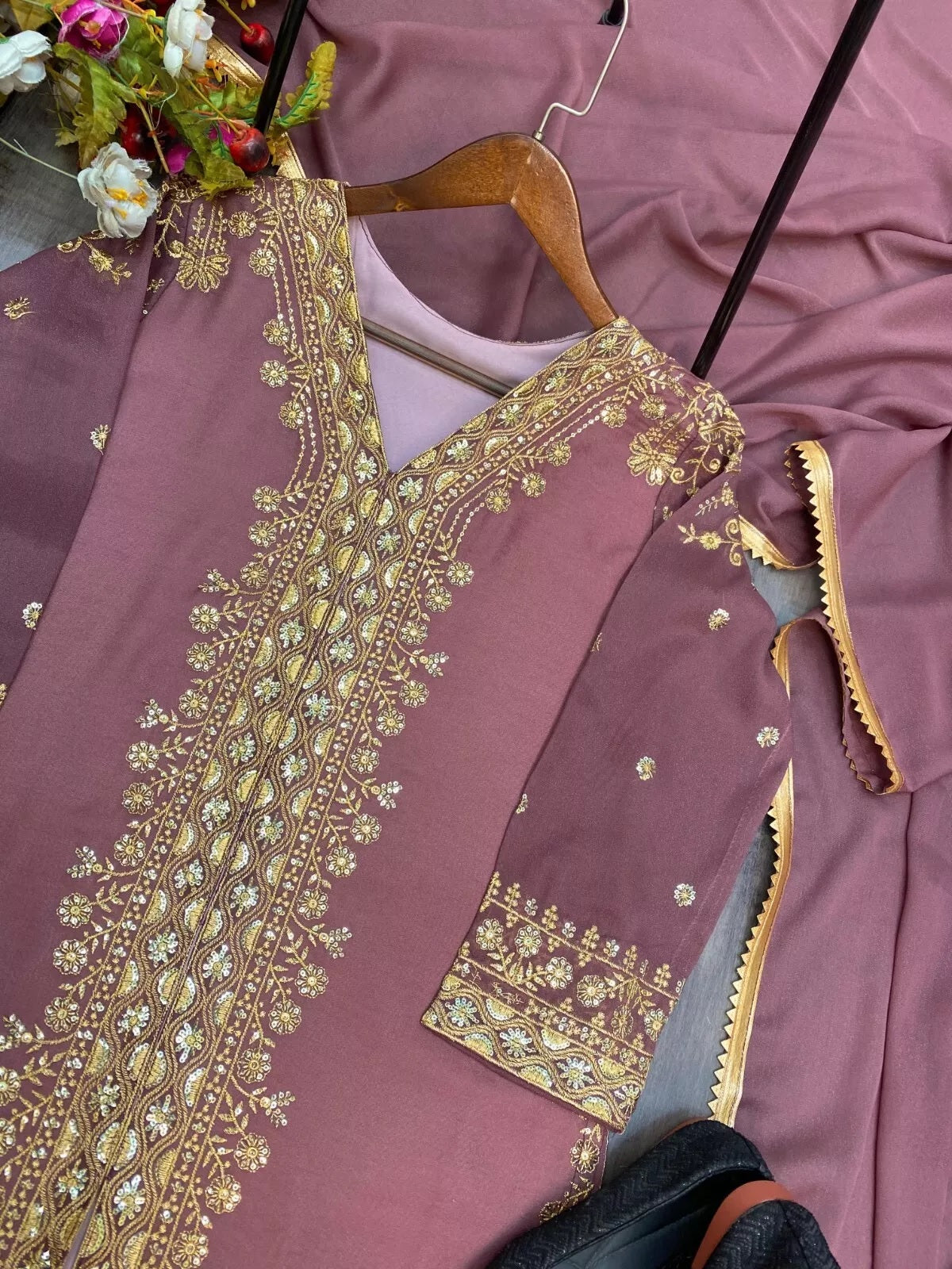 Star Georgette With Sequence Embroidery Work Salwar Kameez