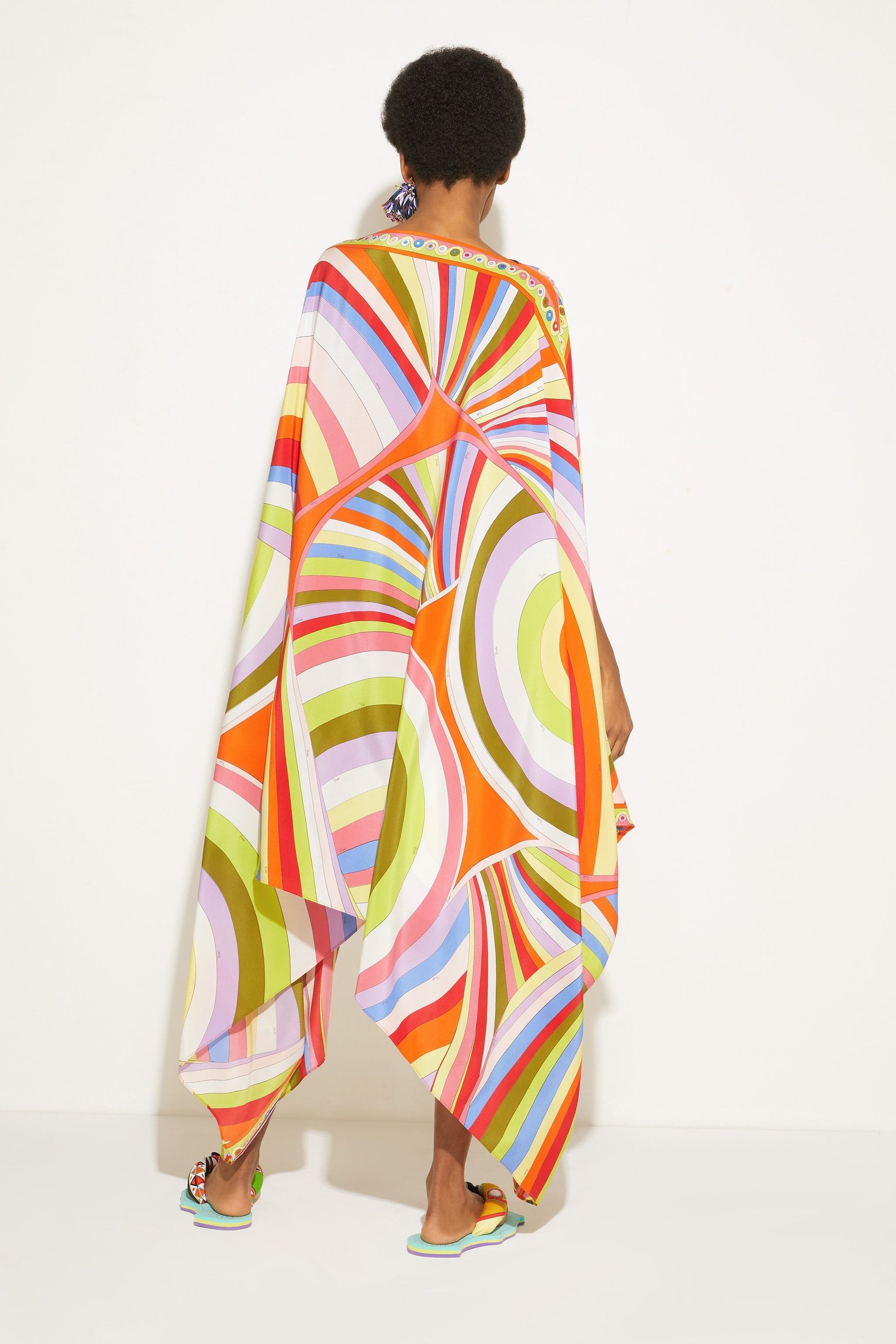 Printed Multi Color Caftan  For Women's Long Kaftan