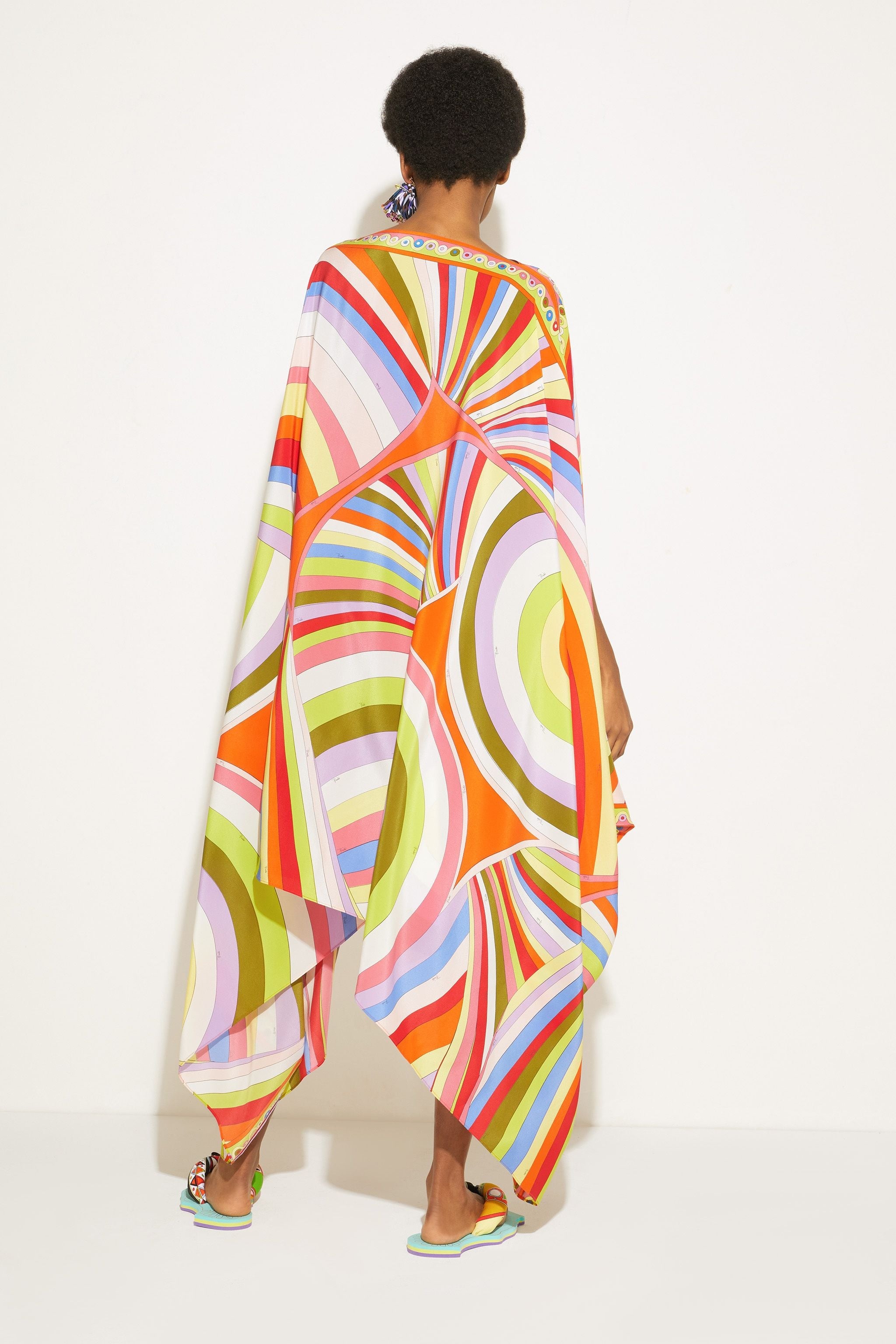 Printed Multi Color Caftan  For Women's Long Kaftan