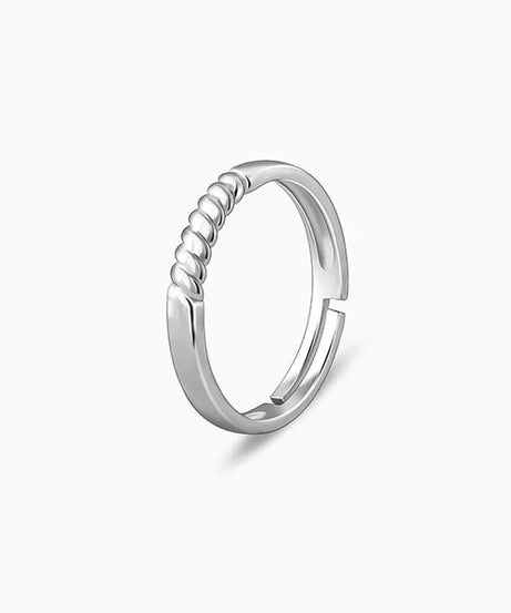 Silver Rope Ring for Him