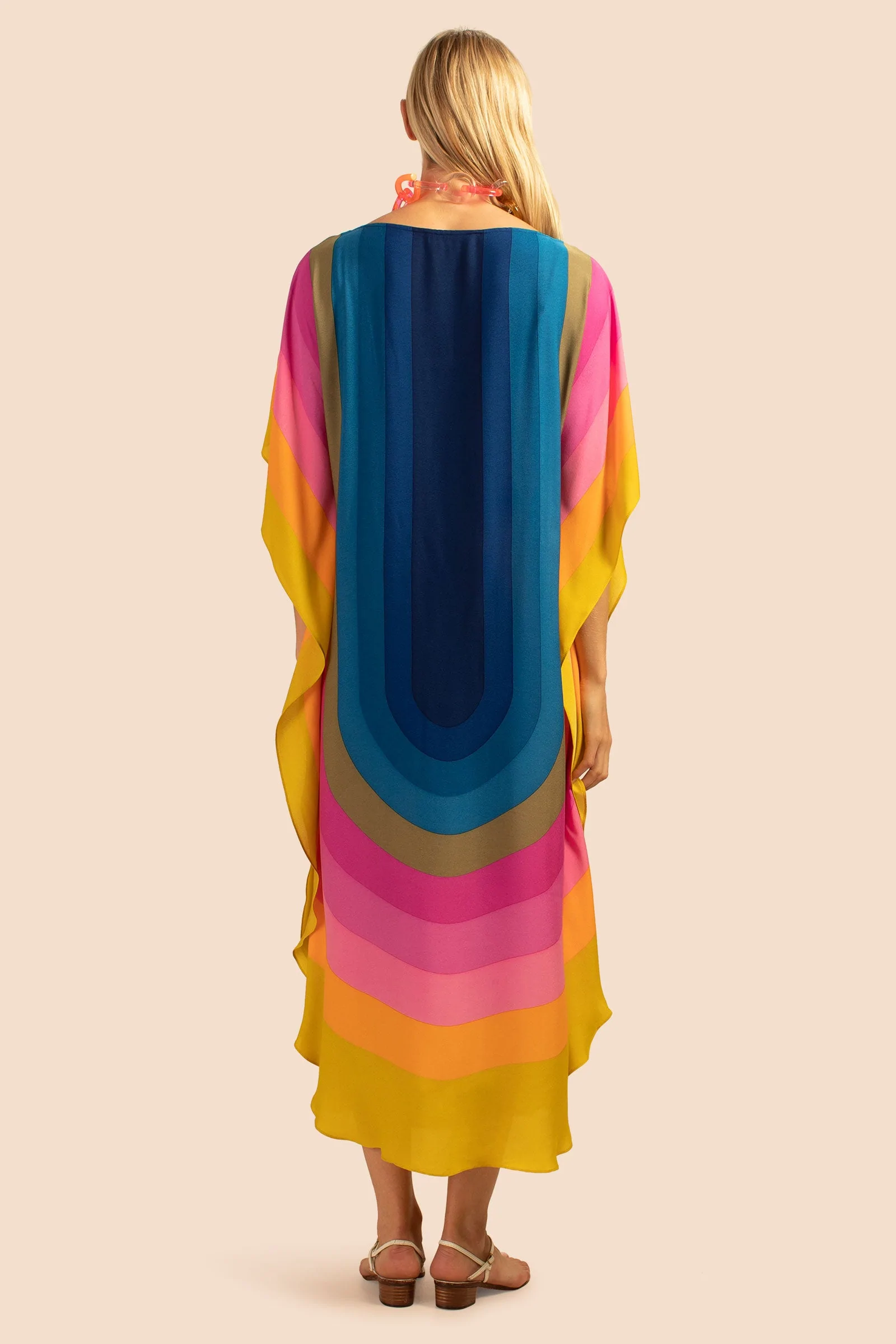 Women's French Moss Kaftan - Flowy Summer Beach Caftan