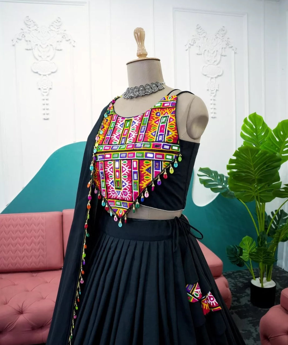 Georgette Rayon Lehenga Blouse & Dupatta
