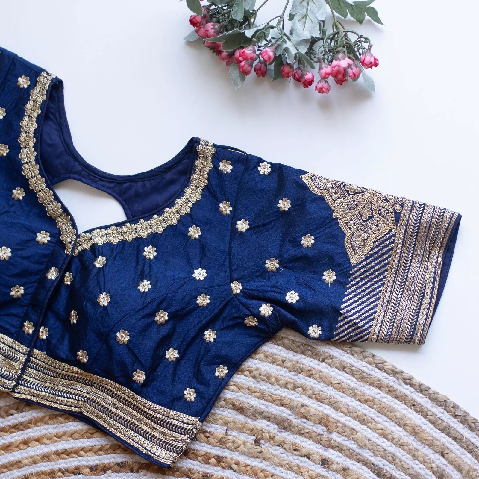 Women's Caterpillar Silk Full Stitched Blouse