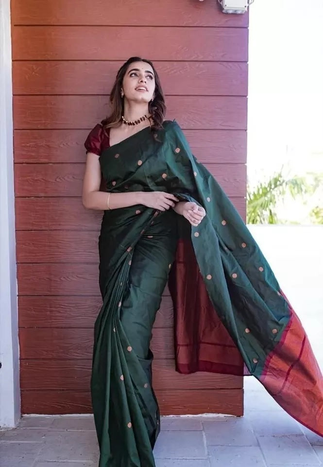 Function Wedding Banarasi Soft Silk Saree Blouse,Traditional Exclusive Sari