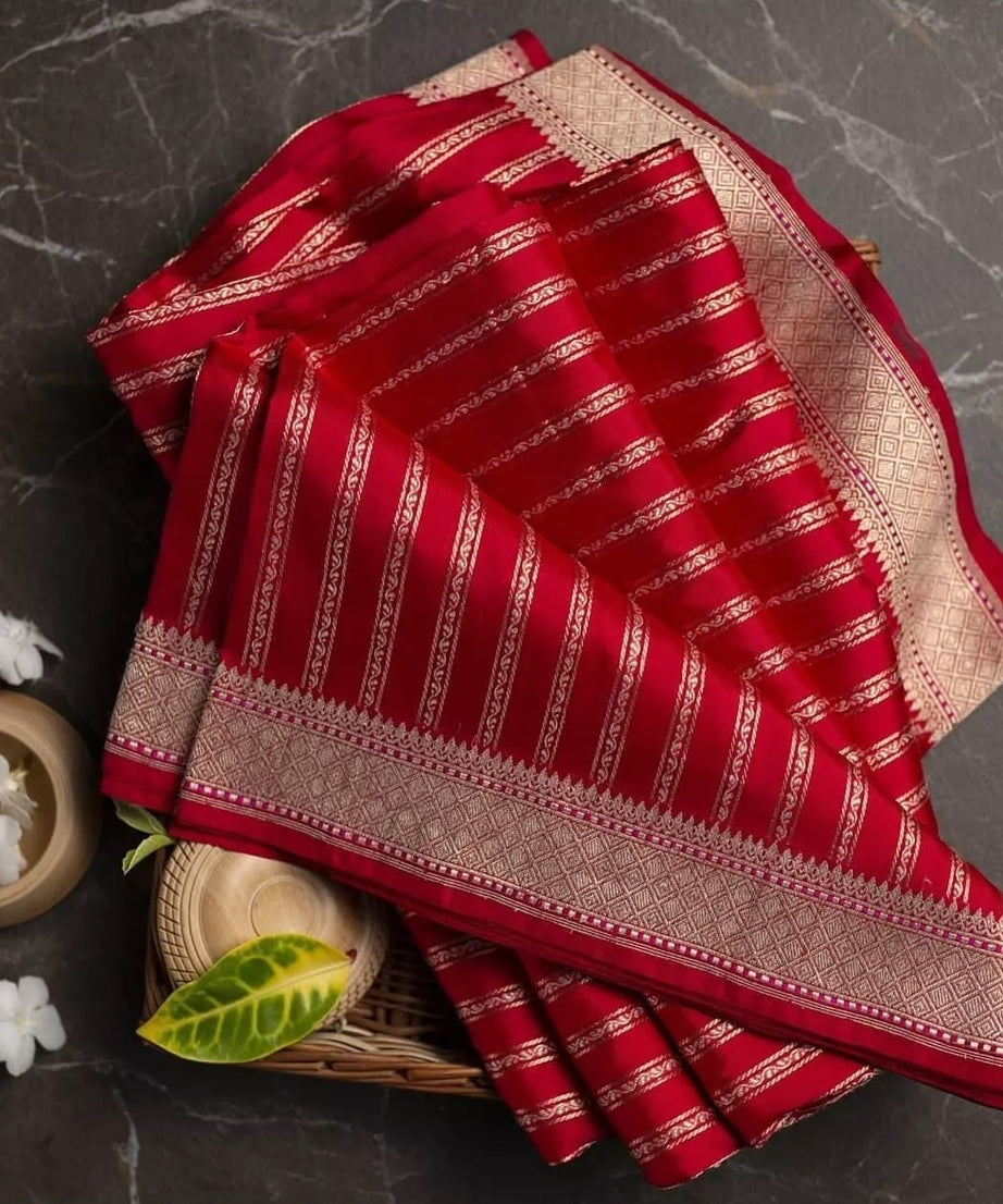 Soft Lichi Silk Party Wear Sari With Blouse