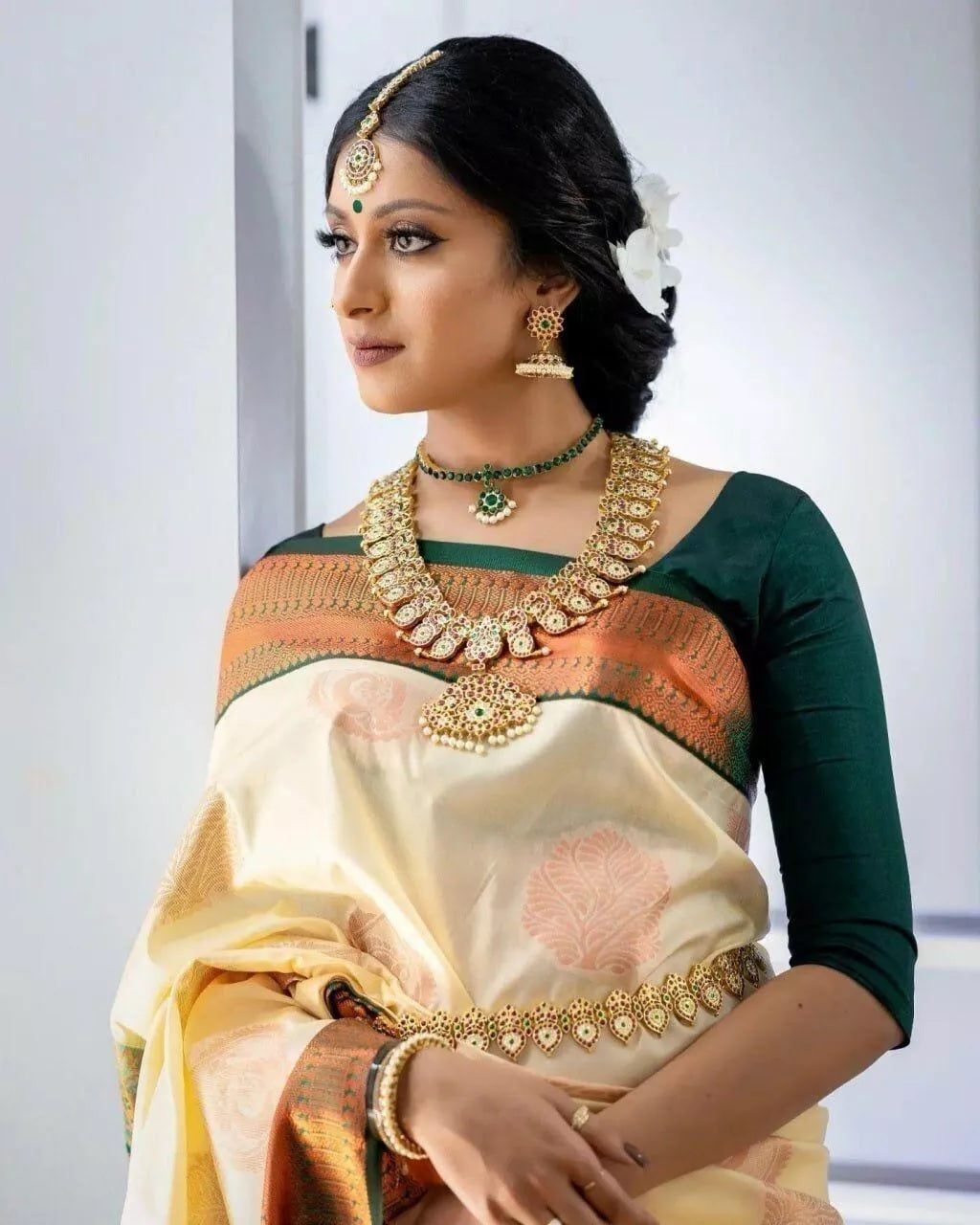 Classic Banarasi Soft Silk Saree, Fancy Wedding Sari & Blouse
