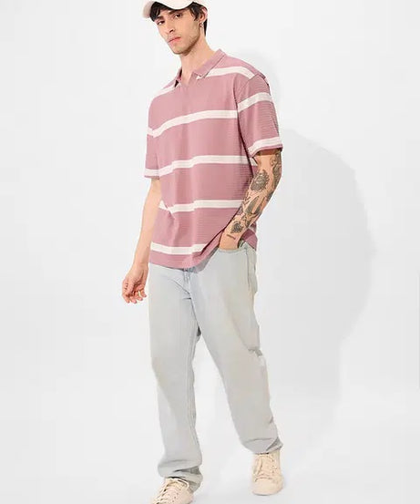 Textured Polo Quartz Oversized Polos