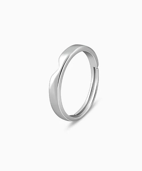 Silver Classic Ring Band For Him