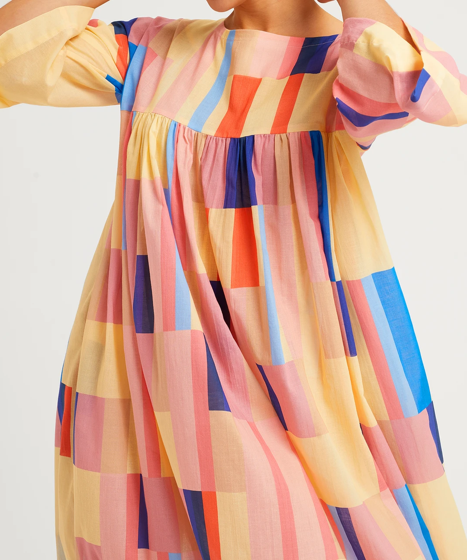 Women's Rayon Cotton Printed Casual Wear Long Kaftan