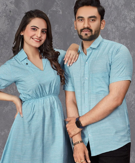 Premium Slub Cotton Couple Combo Set
