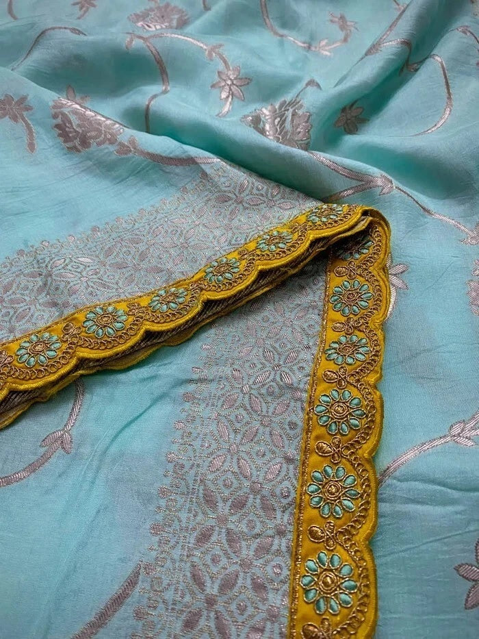 Banarasi Soft Silk Wedding Party Wear Saree, Function Sari & Blouse