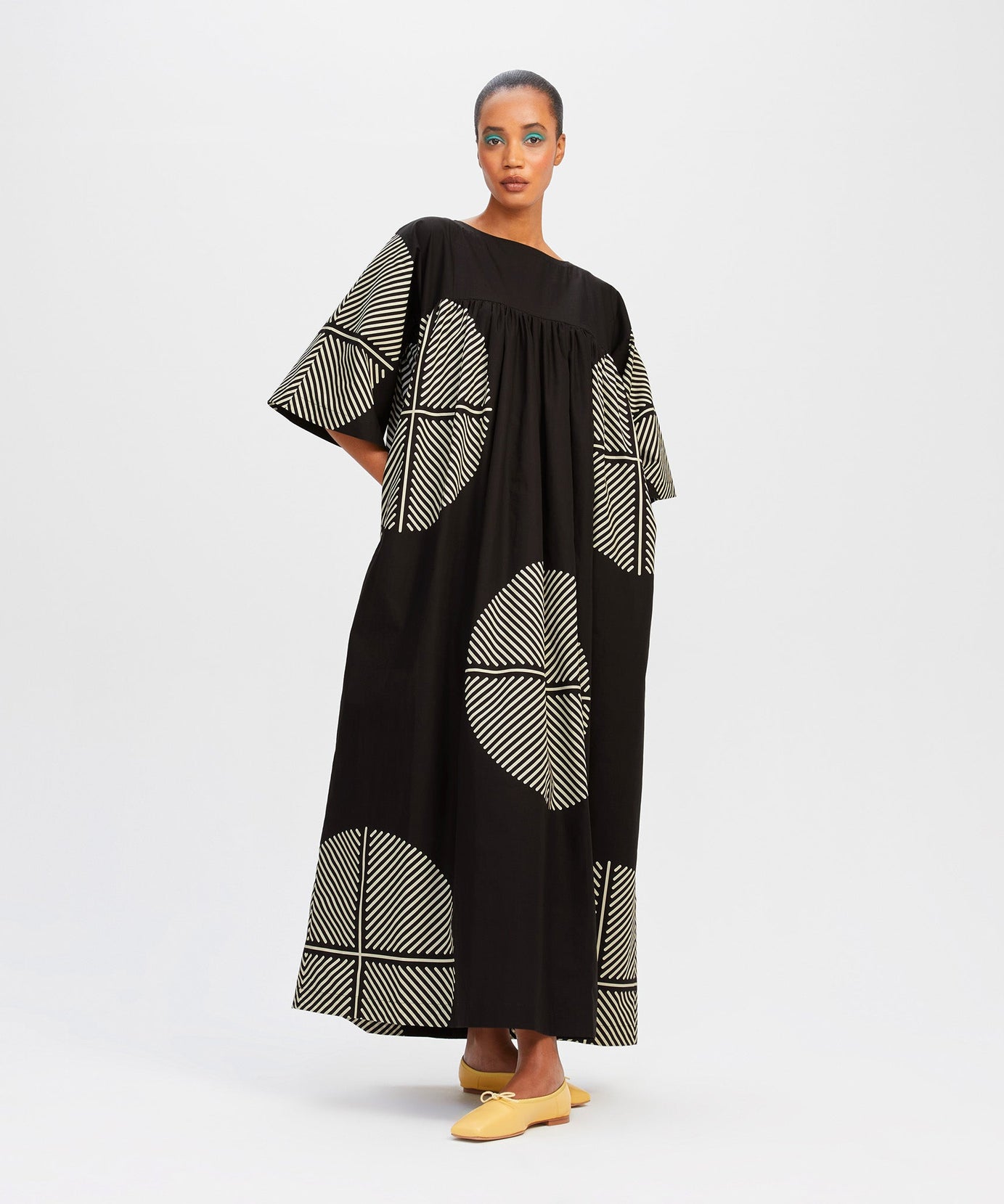 Lightweight Rayon Cotton Kaftan, Long Casual Wear Caftan For Women's