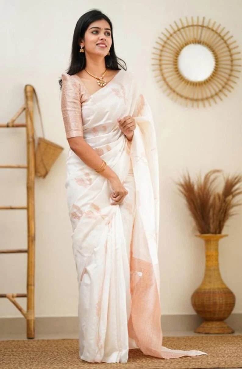 Banarasi Soft Silk Bollywood Traditional Wear Indian Saree With Blouse