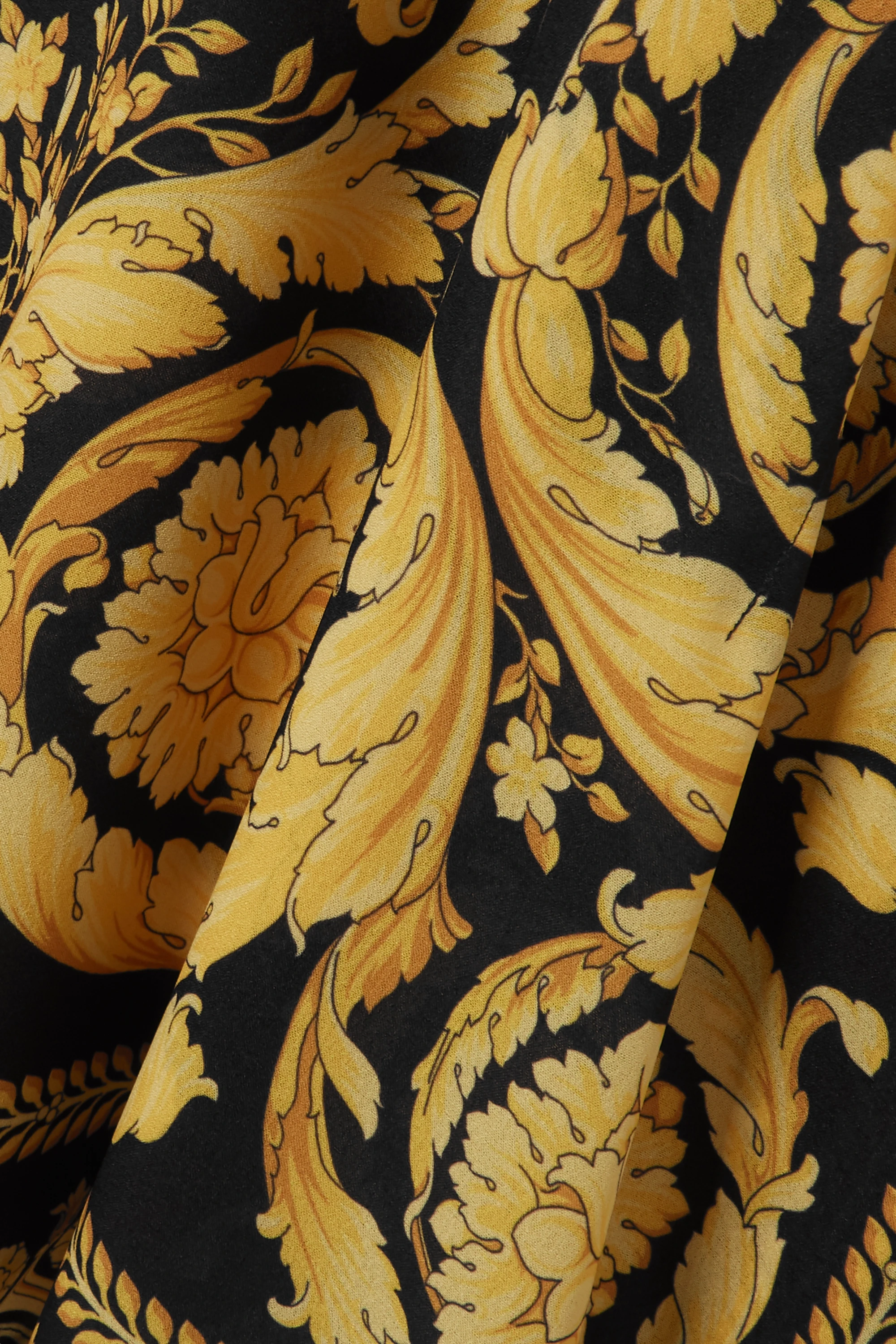 French Moss Printed Occasion Wear  Women's Short Kaftan