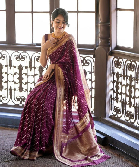 Banarasi Soft Silk Designer Saree With Exclusive Jacquard Border Blouse Fancy Saree 11-KT