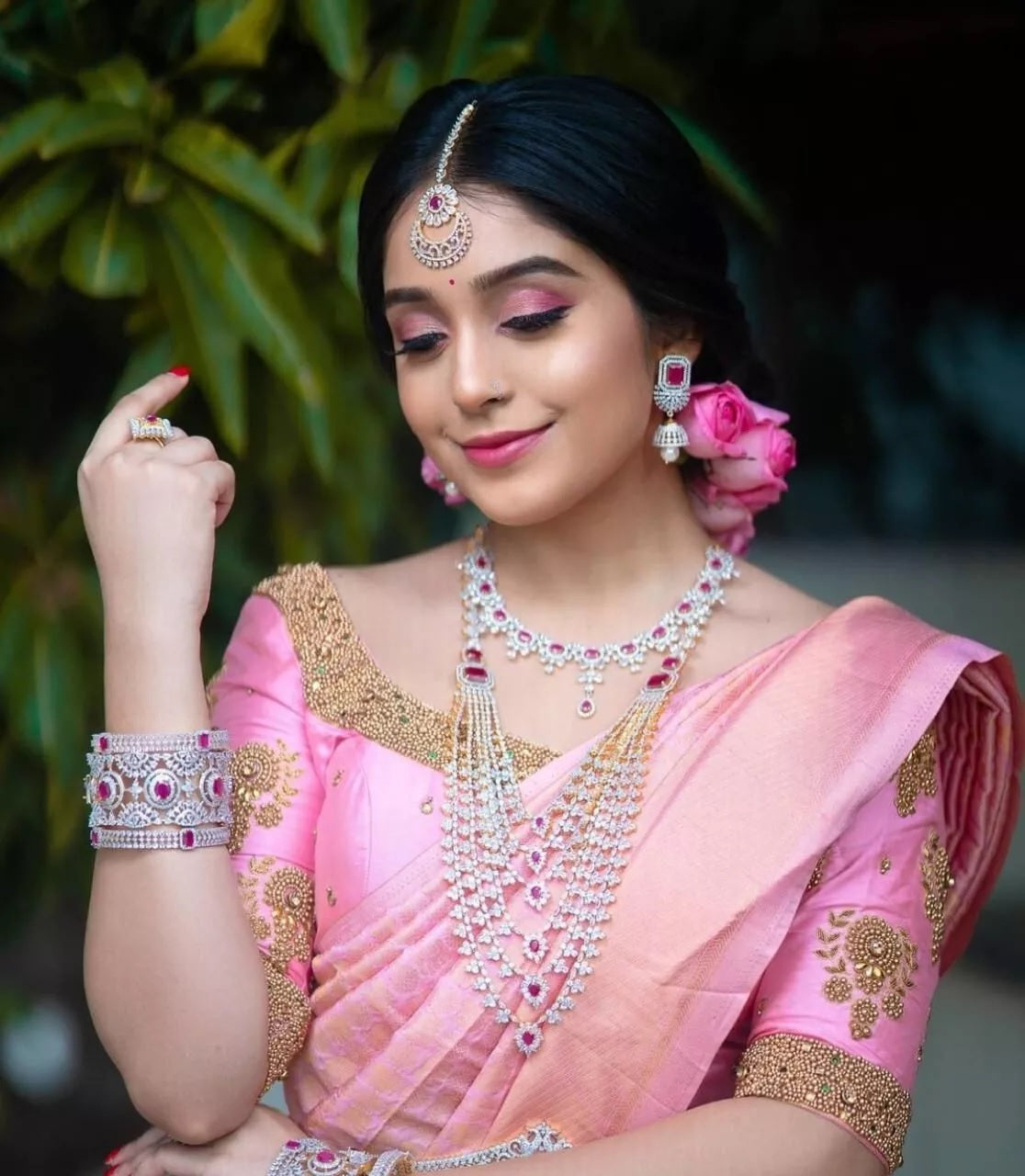 Soft Lichi Silk Wedding Classic Saree For Women's