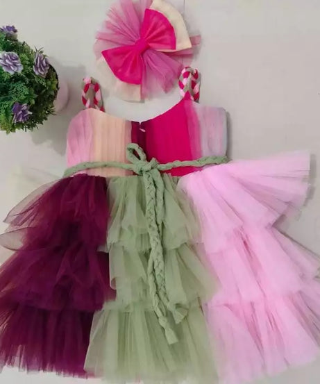 Girl Dress Kids Ruffles Party Wedding Dresses