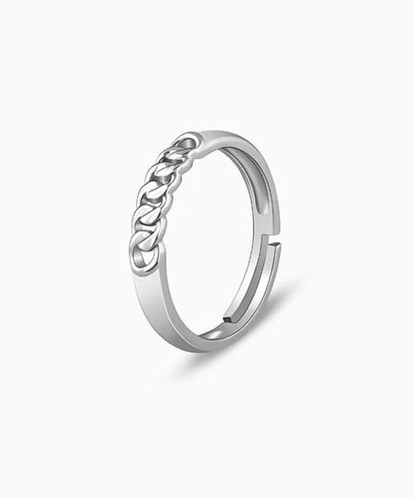 Silver Classic Chain Ring for Him