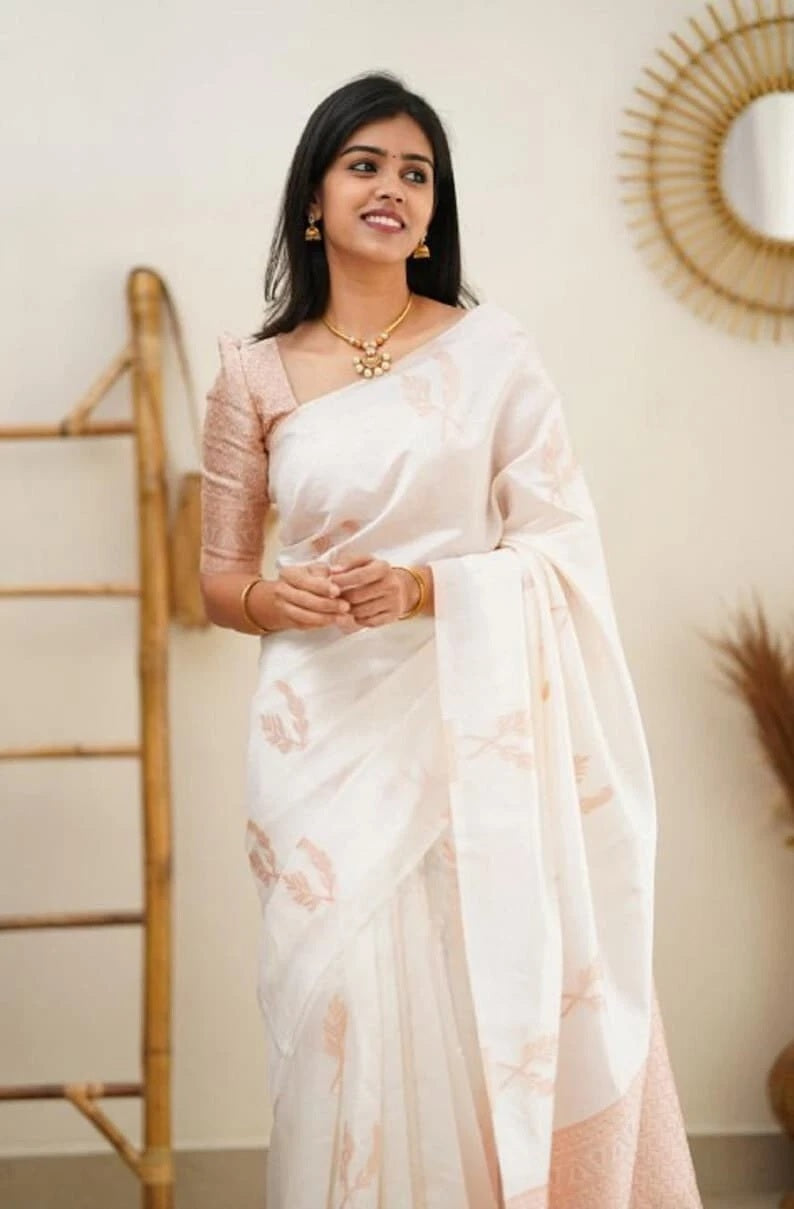 Banarasi Soft Silk Bollywood Traditional Wear Indian Saree With Blouse