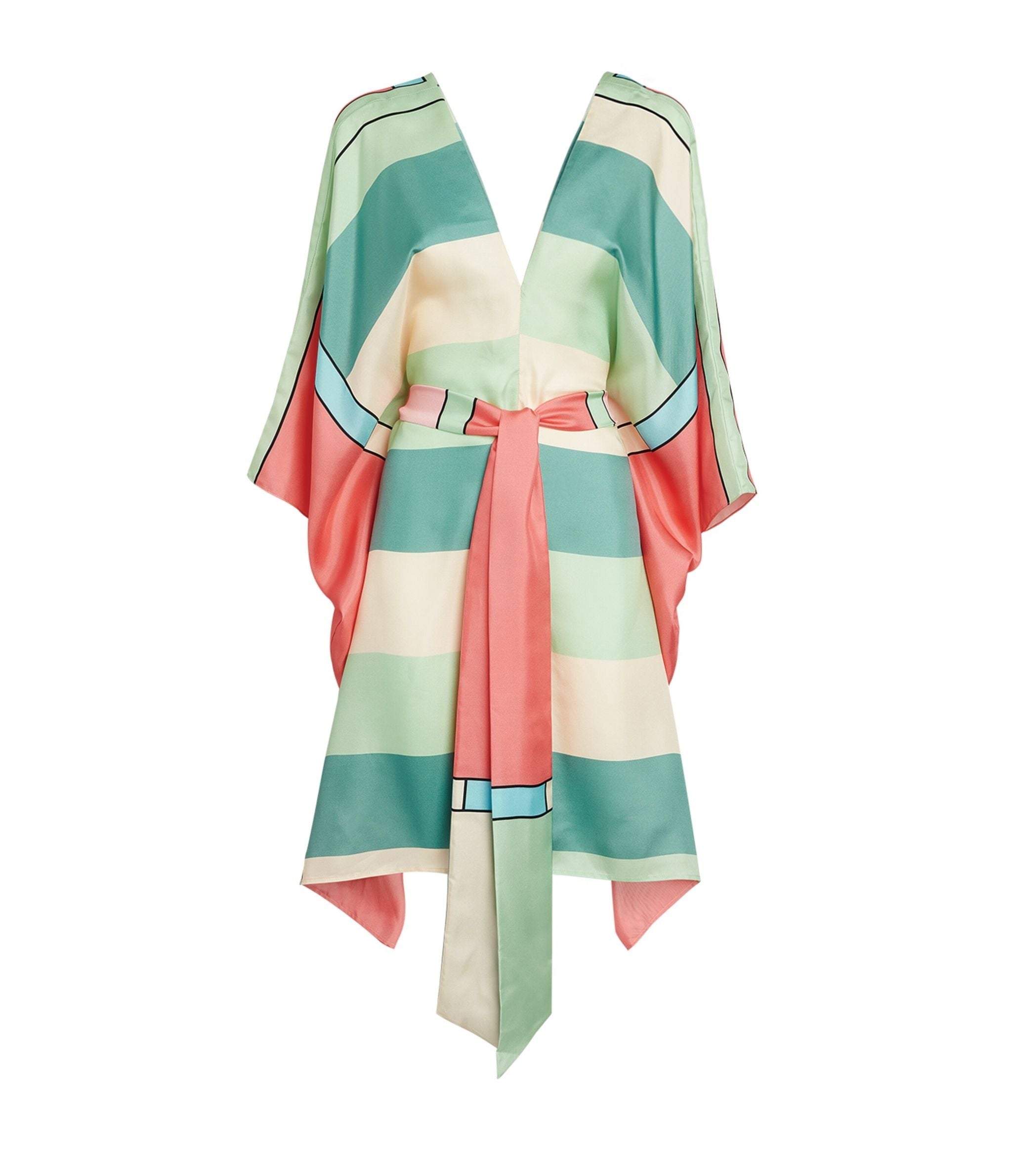 Soft Satin Silk Kaftan, Casual Wear Caftan For Women's