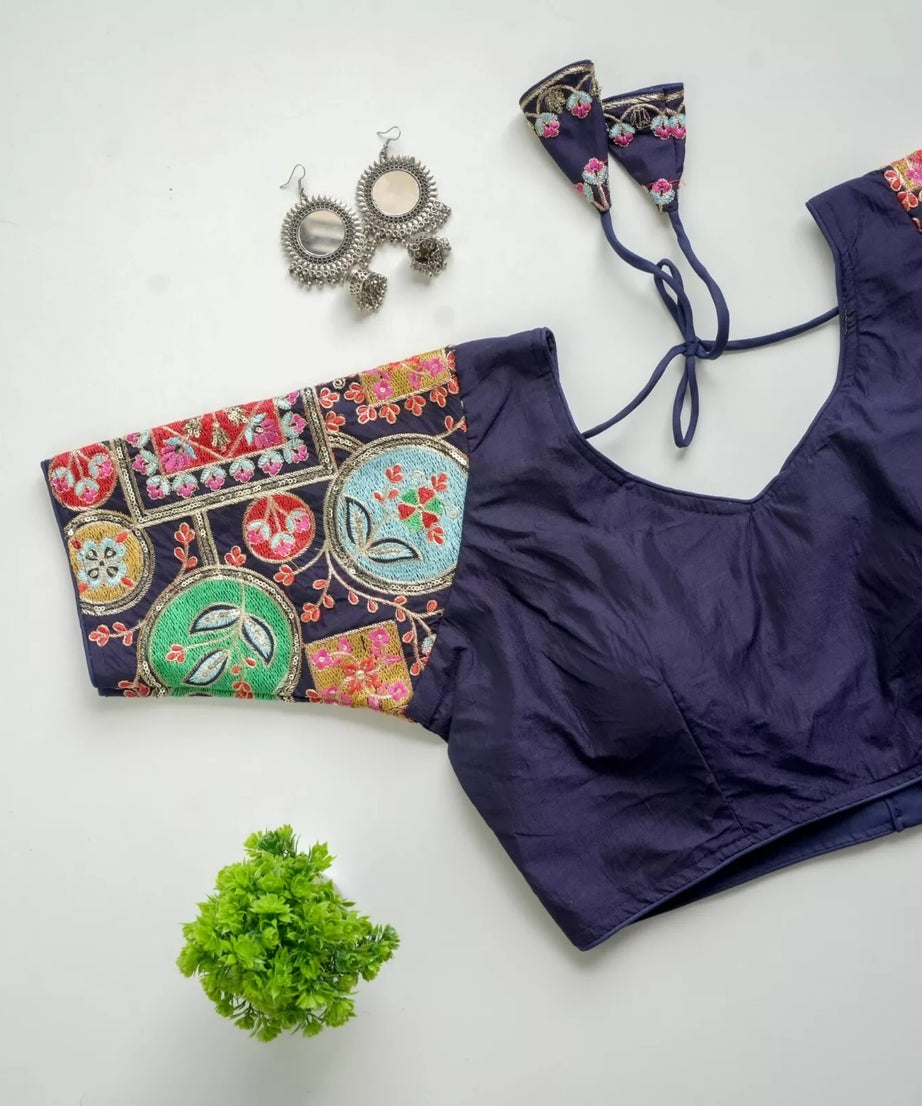 Silk Wedding Special Indian Bollywood Blouse & Choli