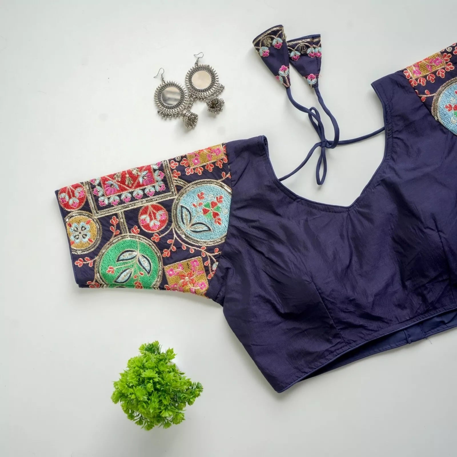 Silk Wedding Special Indian Bollywood Blouse & Choli