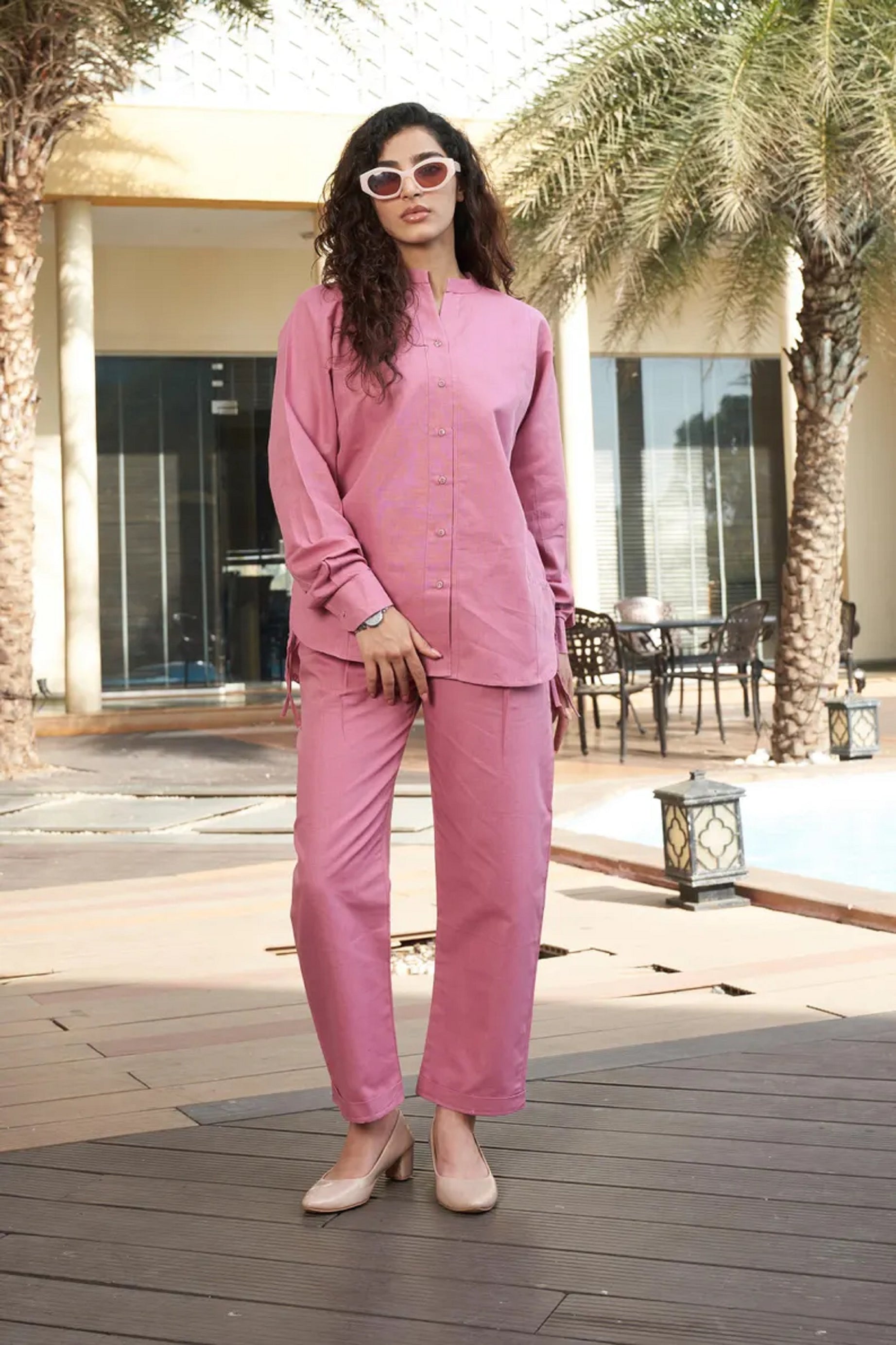 Linen Women Co-ord Set